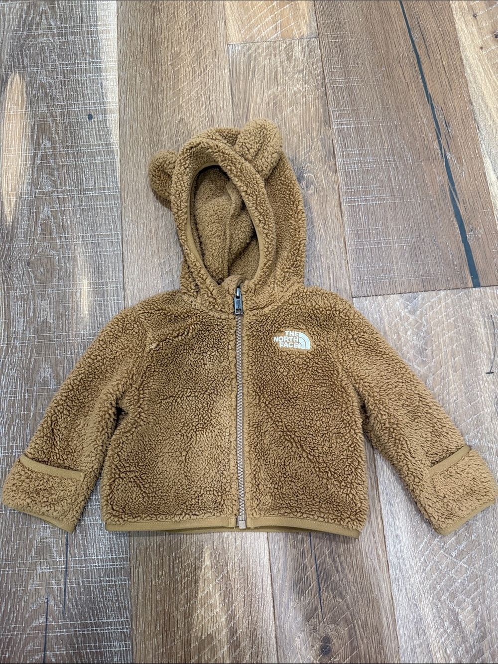 The North Face Kids Teddy Fleece Hoodie in Caramel Brown